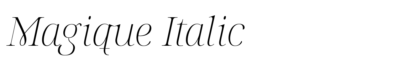 Magique Italic